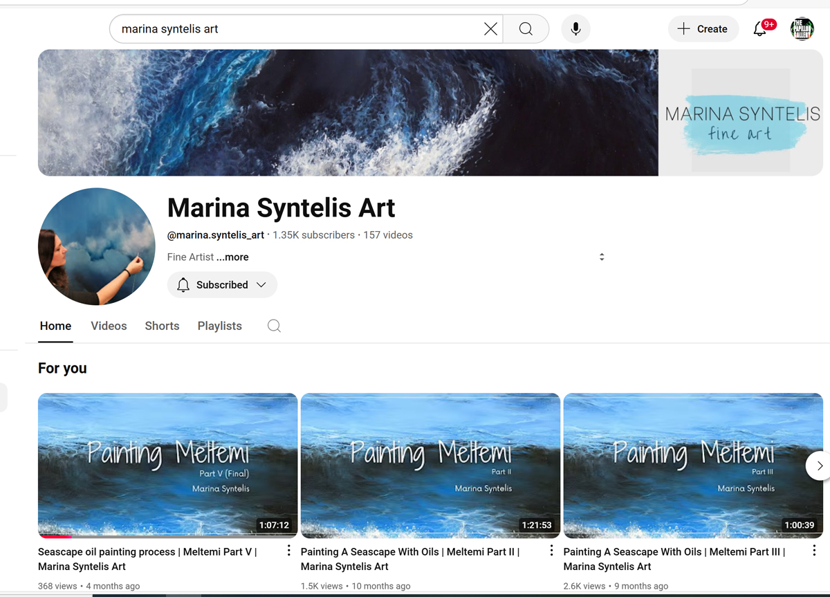 Marina Syntelis You Tube Channel