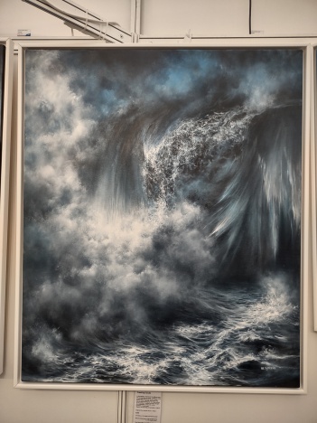 Marina Syntelis (b.1975) 'Crashing Clouds' Special Ltd Edition Canvas Print