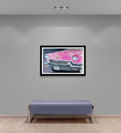 Roz Wilson (b.1960) '56 Pink Cadillac'