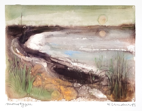 Walter Lindner (1936-2007) 'Bucht am Abend (1983)'