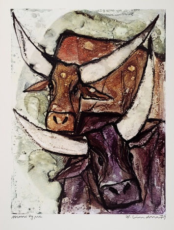 Walter Lindner (1936-2007) 'Stiere (1971)'